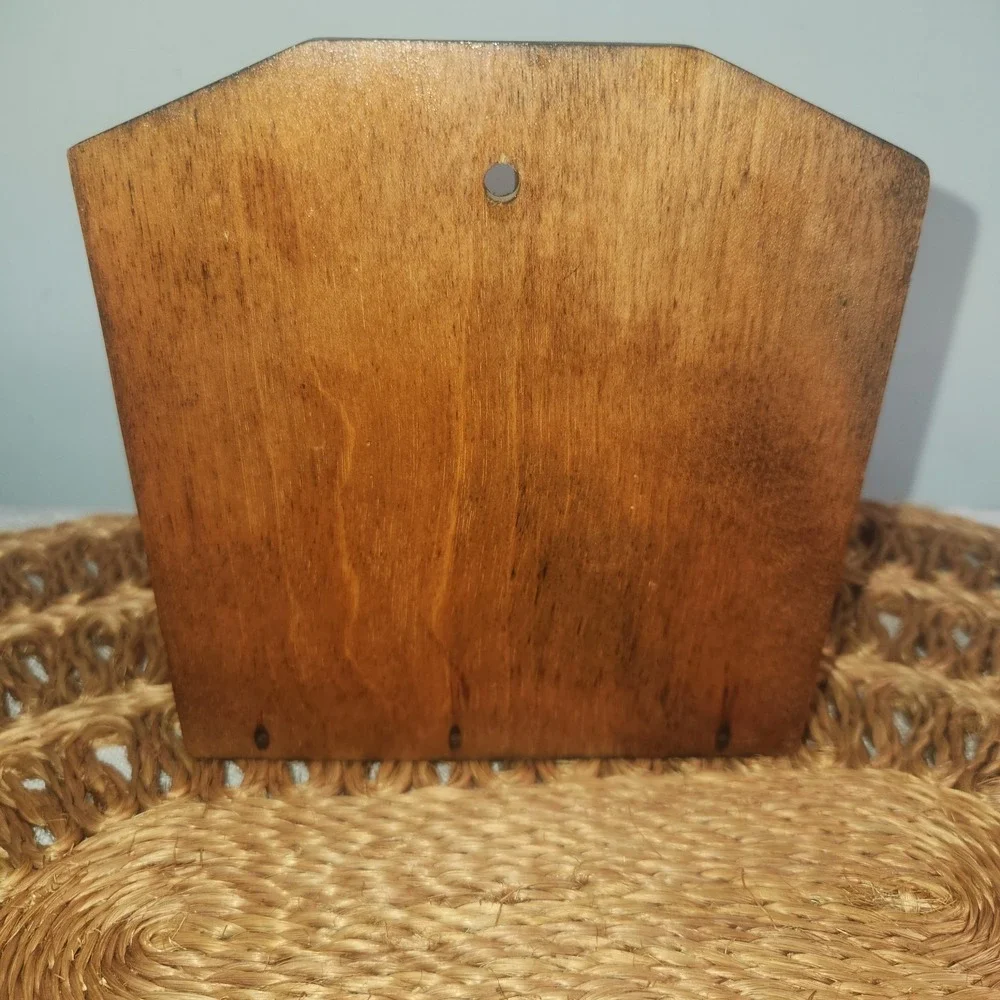 Vintage Wooden Mail Letter Holder with Eagle – Wall Mount Organizer Japan